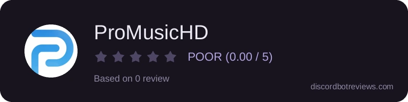 Rating widget preview for ProMusicHD