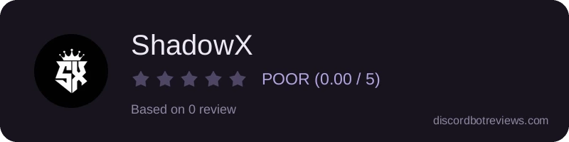 Rating widget preview for ShadowX