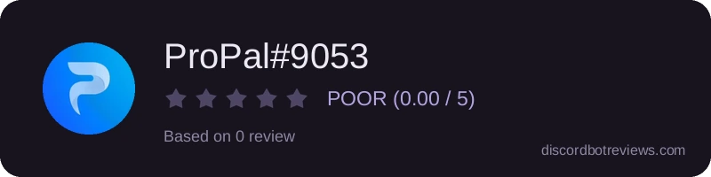 Rating widget preview for ProPal#9053