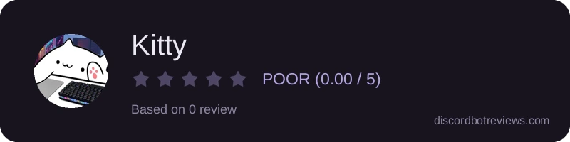 Rating widget preview for Kitty