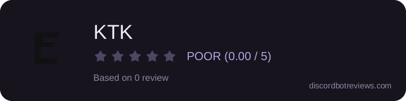 Rating widget preview for KTK