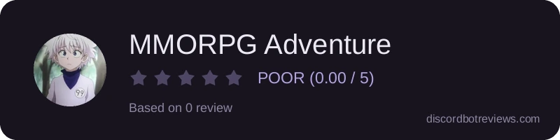 Rating widget preview for MMORPG Adventure 