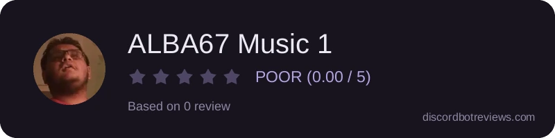 Rating widget preview for ALBA67 Music 1
