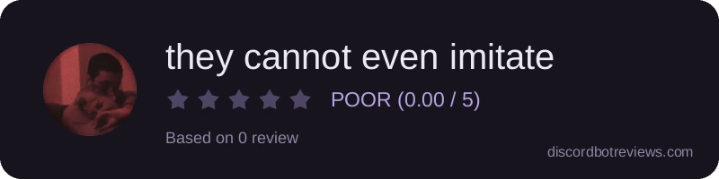 Rating widget preview for they cannot even imitate