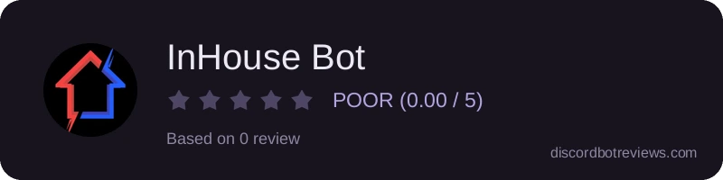 Rating widget preview for InHouse Bot