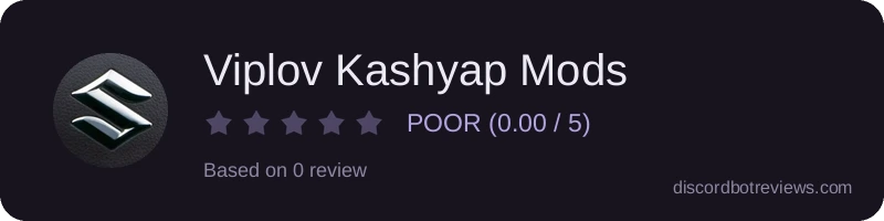 Rating widget preview for Viplov Kashyap Mods