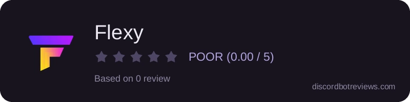 Rating widget preview for Flexy