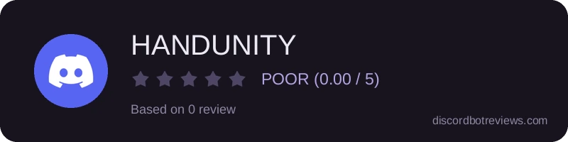 Rating widget preview for HANDUNITY 