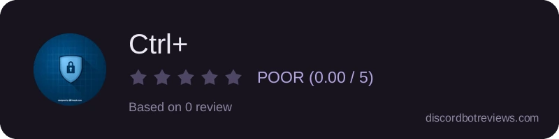Rating widget preview for Ctrl+