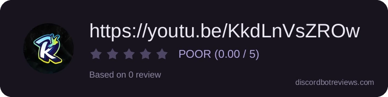 Rating widget preview for https://youtu.be/KkdLnVsZROw