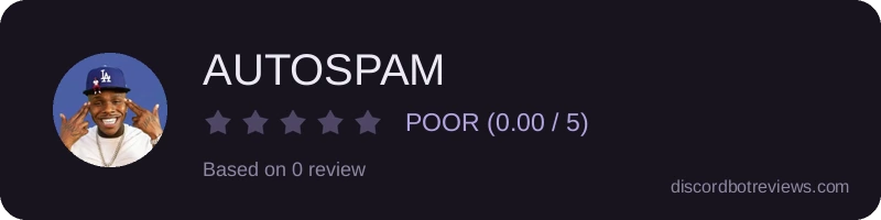 Rating widget preview for AUTOSPAM