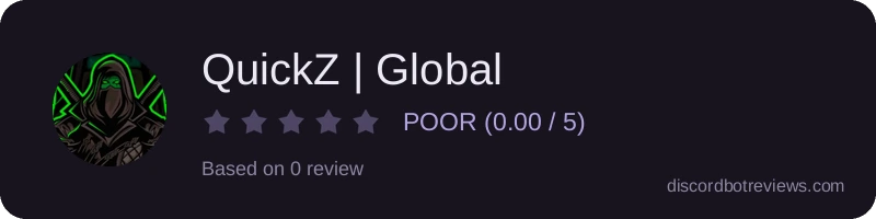 Rating widget preview for QuickZ | Global