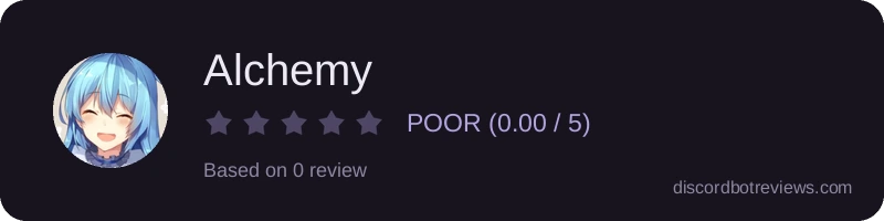 Rating banner for Alchemy