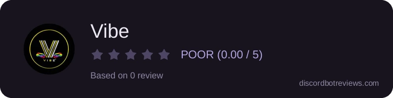 Rating widget preview for Vibe