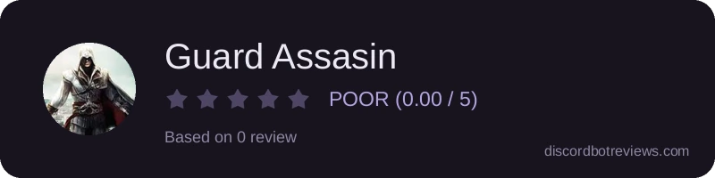 Rating widget preview for Guard Assasin
