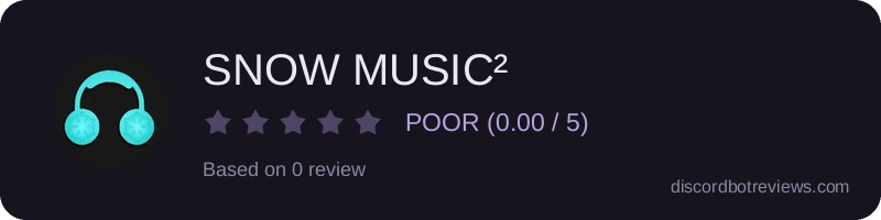 Rating widget preview for SNOW MUSIC²