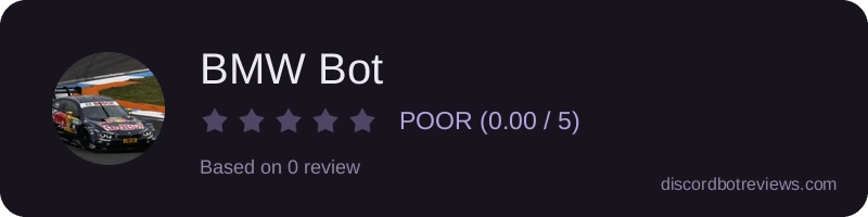 Rating widget preview for BMW Bot
