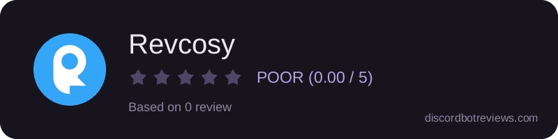 Rating widget preview for Revcosy
