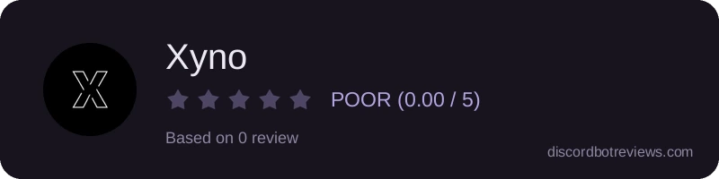 Rating widget preview for Xyno