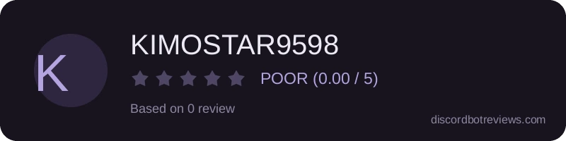 Rating banner for KIMOSTAR9598