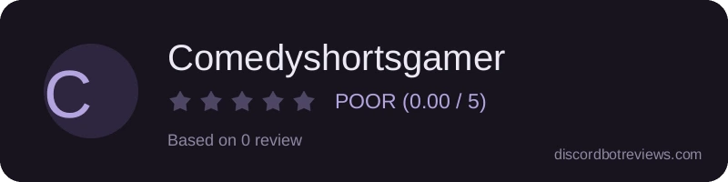 Rating banner for Comedyshortsgamer