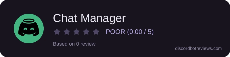 Rating widget preview for Chat Manager