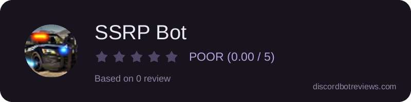 Rating widget preview for SSRP Bot