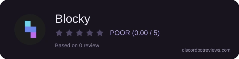 Rating widget preview for Blocky