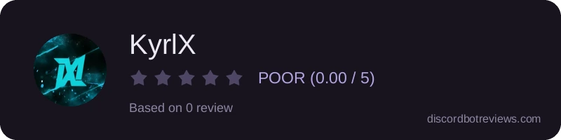 Rating widget preview for KyrlX