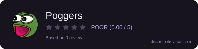 Rating widget preview for Poggers
