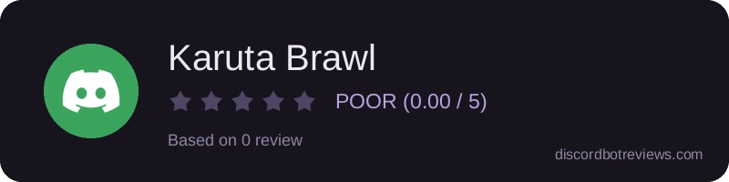 Rating widget preview for Karuta Brawl