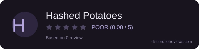 Rating widget preview for Hashed Potatoes
