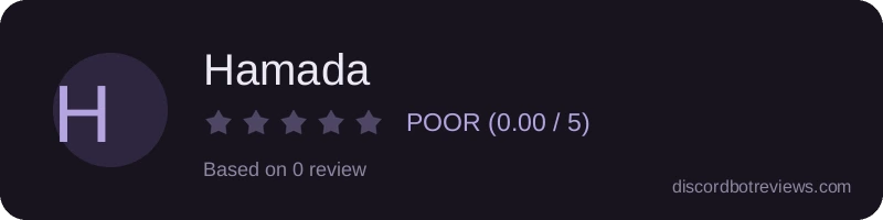 Rating banner for Hamada
