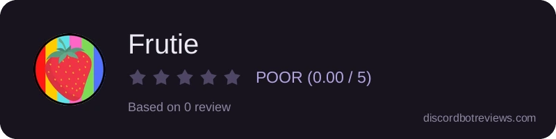 Rating banner for Frutie