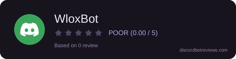 Rating widget preview for WloxBot