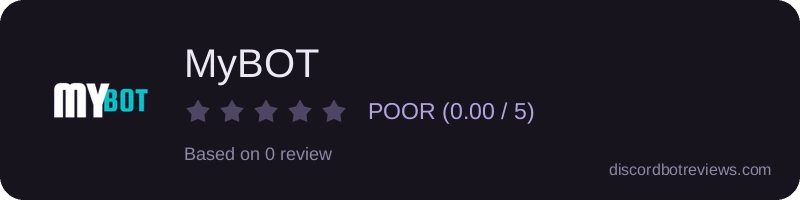 Rating widget preview for MyBOT