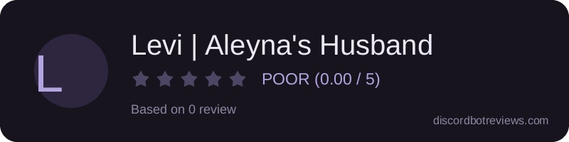 Rating widget preview for Levi | Aleyna's Husband