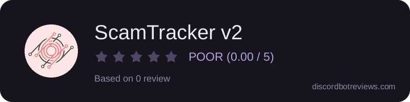 Rating widget preview for ScamTracker v2