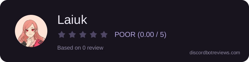 Rating widget preview for Laiuk