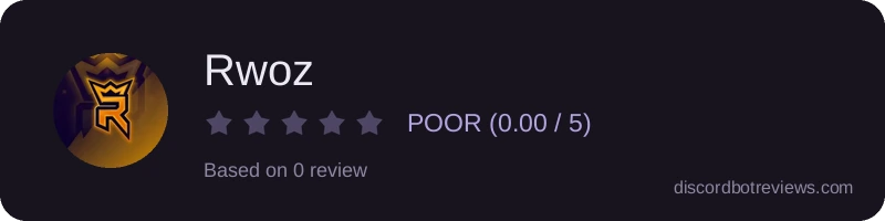 Rating widget preview for Rwoz