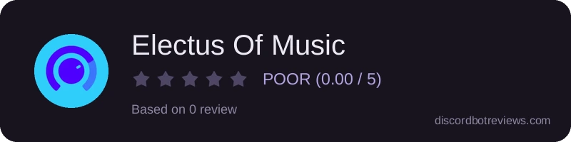 Rating widget preview for Electus Of Music
