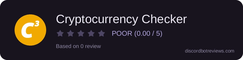 Rating widget preview for Cryptocurrency Checker