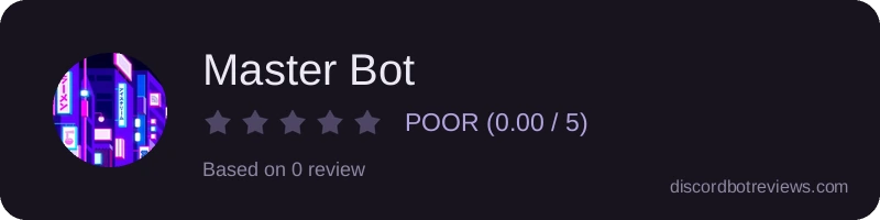 Rating widget preview for Master Bot