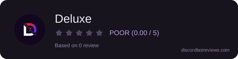 Rating widget preview for Deluxe