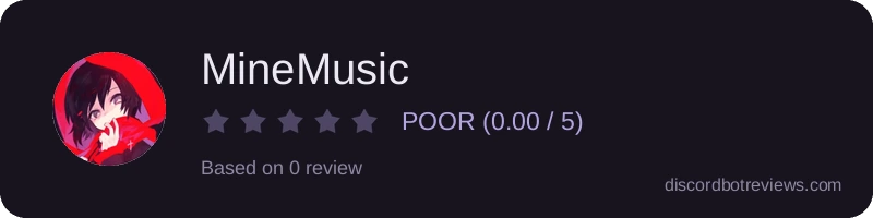 Rating widget preview for MineMusic