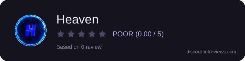 Rating widget preview for Heaven
