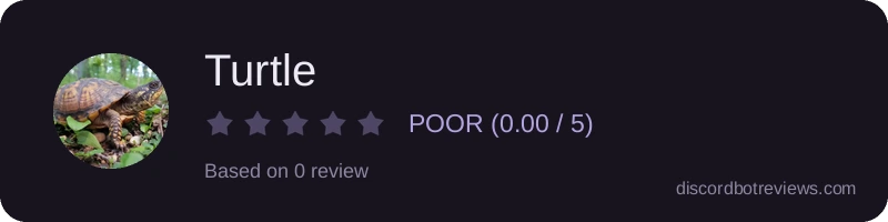 Rating widget preview for Turtle