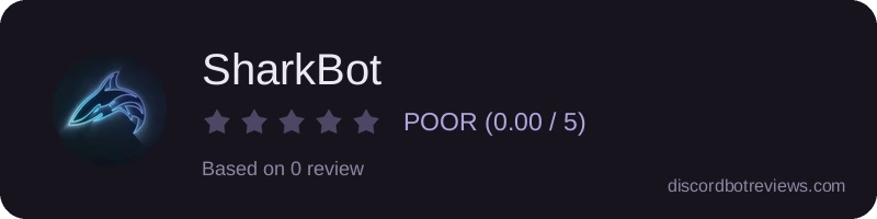 Rating widget preview for SharkBot