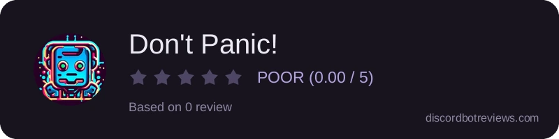 Rating widget preview for Don't Panic!