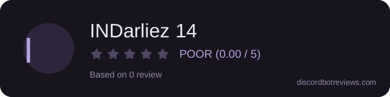 Rating widget preview for INDarliez 14